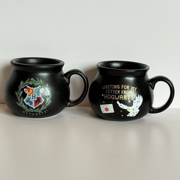 Harry Potter Other - Harry Potter‎ Cauldron Mug Set Hogwarts
Hedwig Owl Coffee Cups Set of 2